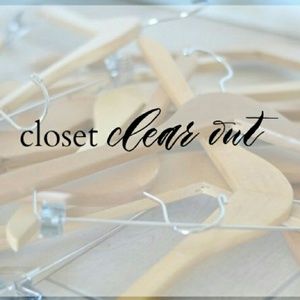 Closet clearout today only